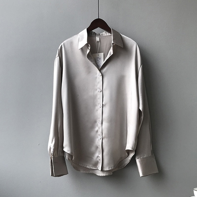 Timeless Satin Blouse - Women