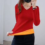 Pull thermique intérieur fourrure