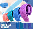 Brosse de douche exfoliante en silicone