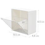 2x Mini boîtes de rangement autoadhésives