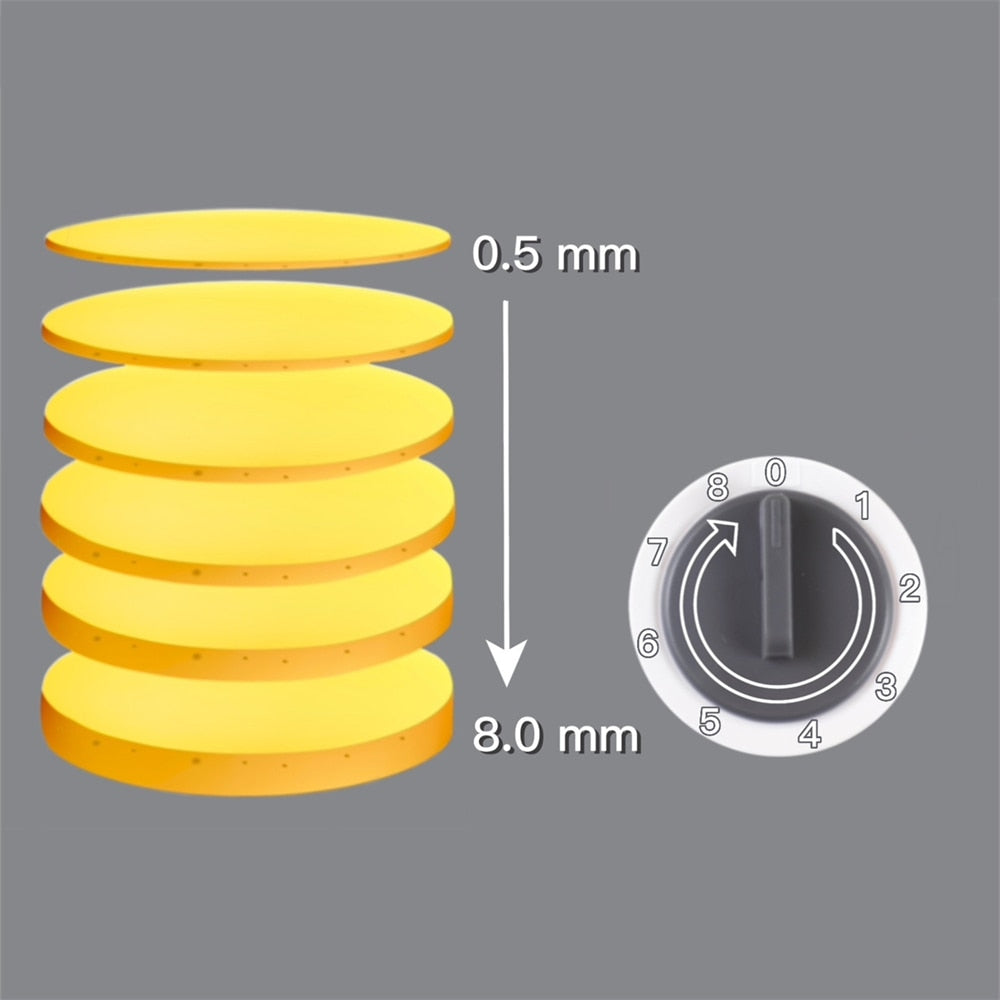 Kitchen'SLICER : Le découpeur de fruits et légumes 5 en 1