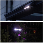 Applique LED solaire - capteur intelligent 3 modes + télécommande