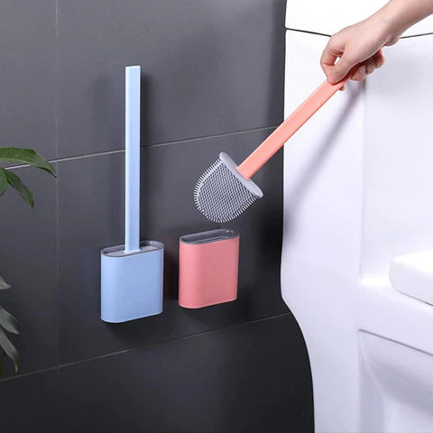 Brosse WC en silicone souple