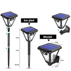 Lampe solaire convertible 2 en 1