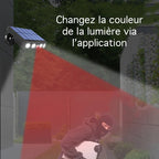 Applique LED solaire - capteur intelligent 3 modes + télécommande